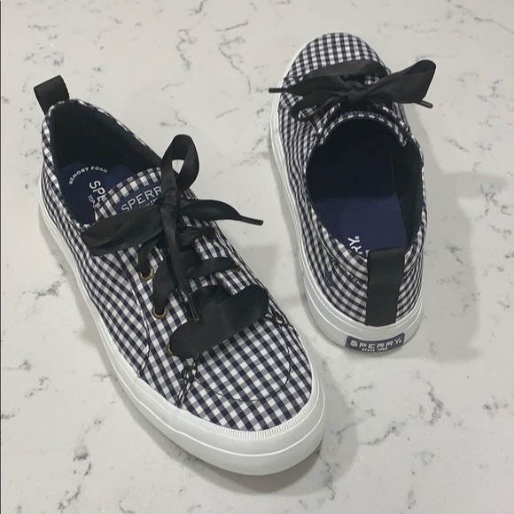 sperry gingham sneakers